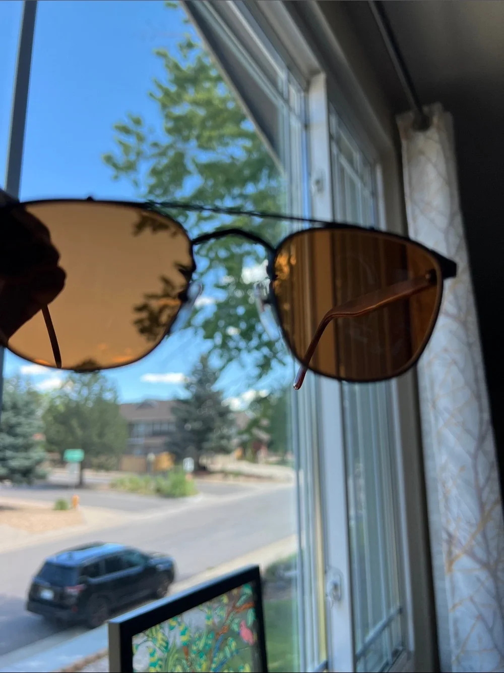 Rēvo 1109 001 Men's Polarized Brown Lens Sunglasses - Black Wire Frame